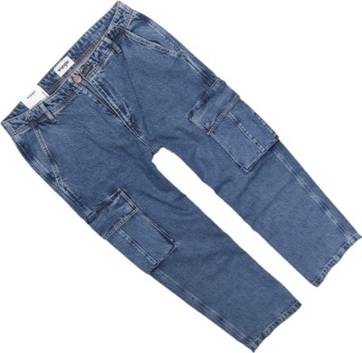 WRANGLER LOOSE CARGO jeansy luźne bojówki W32 L32