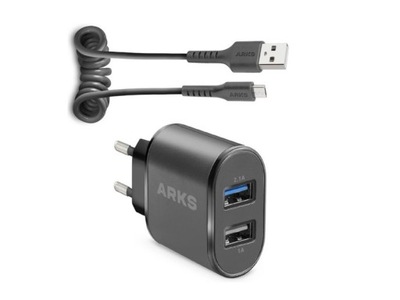 Ładowarka ARKS 10W + Kabel USB - Micro USB ARKS 2m