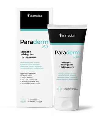 PARADERM PLUS SZAMPON Z DZIEGCIEM ŁUSZCZYCA ŁOJOTO