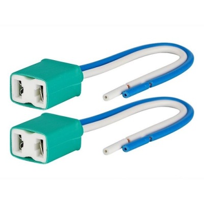 2x разъём h7 колодка цоколь штекер керамическая фото №1