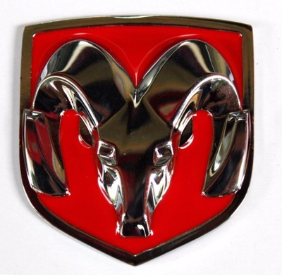 EMBLEMA INSIGNIA LOGOTIPO 3D DODGE RAM MAGNUM 62X67 MM  