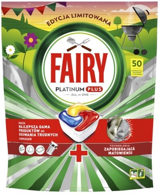 Fairy Platinum Plus All in ONE Kapsułki do zmywarki 50 szt