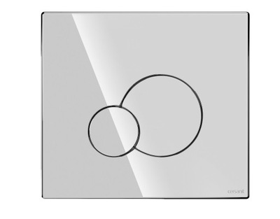 Przycisk spłukujący do WC Cersanit Base Circle chrom