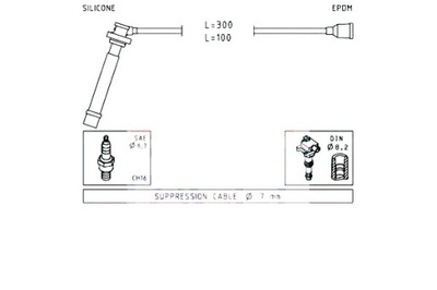 Facet провода зажигания fiat sedici eps фото №1