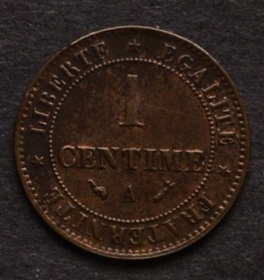 Francja - 1 centime 1896 (A)