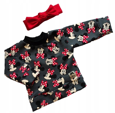 Bluza myszka Minnie z opaską rozmiar 122