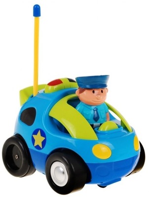 Zdalnie sterowane Autko policyjne ,Pilot Kierownica + Figurka policjanta