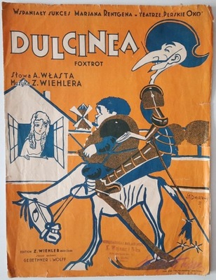 DULCINEA foxtrot Andrzej Włast okł Dobrzyński 1927