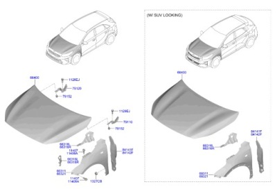 Капот крышка двигателя kia ceed pro ceed 2018- nowa oem фото №1