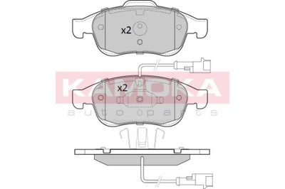 КОЛОДКИ ГАЛЬМІВНІ ПЕРЕД KAMOKA JQ101281