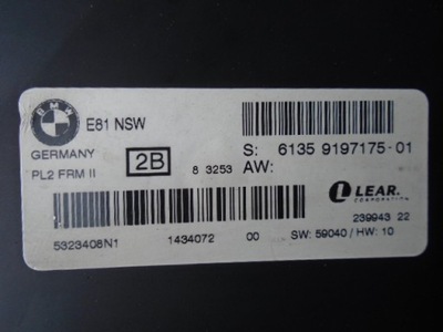 Модуль світла bmw e81 nsw 9197175-01 фото №1