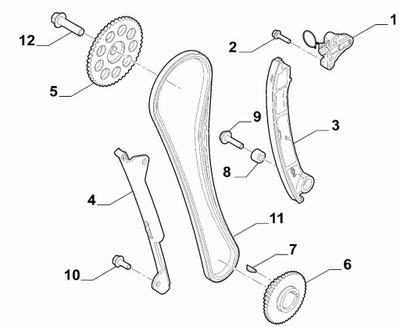 Kompletny цепь распределительного вала alfa romeo giulia 2.0 фото №1