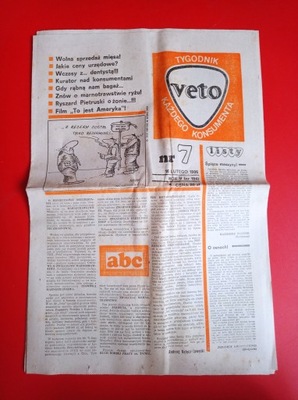 Veto nr 7 / 1986, 16 lutego 1986