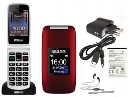 Telefon komórkowy dla seniora MAXCOM MM824 Czerwony
