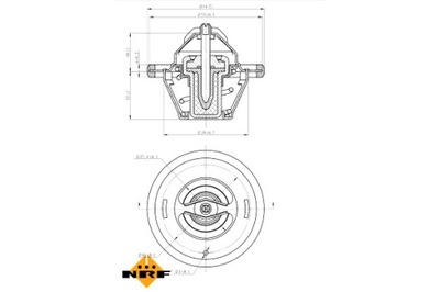 NRF TERMOSTATO LÍQUIDO REFRIGERANTE BUICK SKYLARK CADILLAC SEVILLE II  