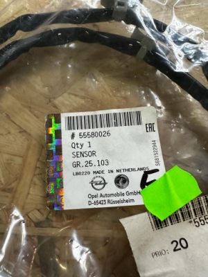 Opel mokka датчик температури вихлопних газів оригінальний номер 55580026 фото №1