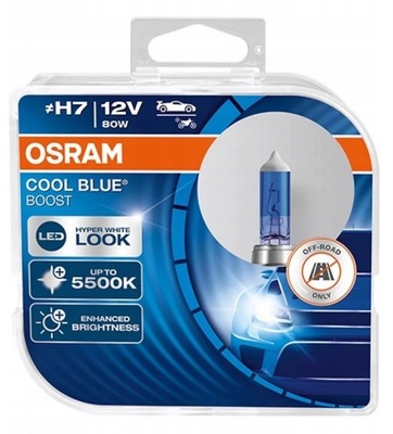 H7 OSRAM COOL BLUE BOOST HYPER NEXTGEN 5500K +50% 