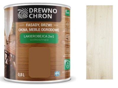 DrewnoChron Lakierobejca 2w1 BIAŁY 0,75l