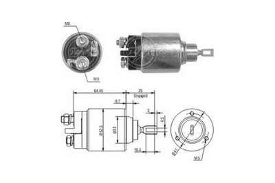 ERA ZM372 JUNGIKLIS ELEKTROMAGNETYCZNY, STARTERIS 