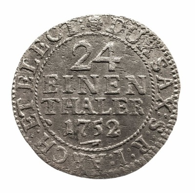 August III Sas - 1/24 talara 1752 FWóF, Drezno