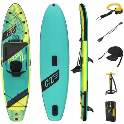 DESKA SUP 2w1 FREESOUL TECH 340x89 ZESTAW 10w1 BESTWAY 65310