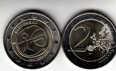 Slowacja 2009 -2 euro okolicz. 10 Rocznica Uni