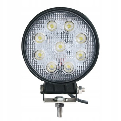 M-TECH FARO EN FUNCIONAMIENTO WLO14 REDONDO 27W DIODO LUMINOSO LED TIPO OSRAM 1700LM 6000K ECE R10  