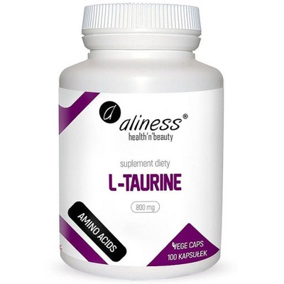 L - TAURINE 800mg ALINESS 100kap Aminokwas Tauryna