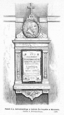 Bronisław Podbielski: Pomnik Wojciecha Jastrzębowskiego, drzeworyt 1883