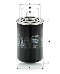 WD940/2 FILTRAS HIDRAULINIS 