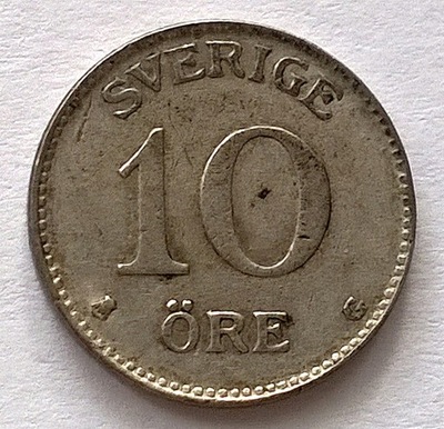 SZWECJA 10 ORE 1937 / srebro