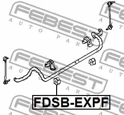 FEBEST MOVA STABILIZATORIAUS FDSB-EXPF 