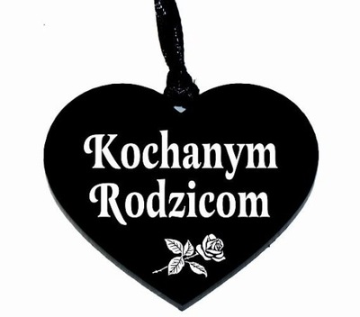 zawieszka na znicz z grawerem KOCHANYM RODZICOM