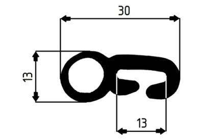 Fsc żuk прокладка дверь задняя фото №1