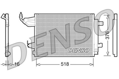 RADUADOR DE ACONDICIONADOR DENSO DCN16001  