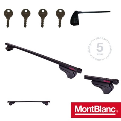 БАЛКИ КРЫШИ NA РЕЙЛИНГИ СТАЛЬНЫЕ УНИВЕРСАЛЬНЫЕ 109CM MONTBLANC 109 STEEL фото