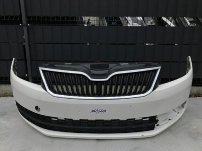 Skoda rapid 5j бампер перед передний bez отверстий 2012-2020 5411 фото №1