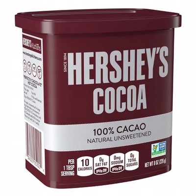 Naturalne Kakao Hershey's Cocoa 226g 100%