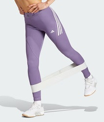 ADIDAS FIOLETOWE LEGGINSY LOGO M