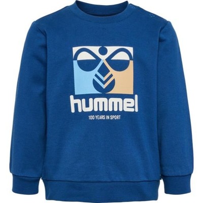 HUMMEL GRANATOWA BLUZA LIME PRINT LOGO B7T HMR__104