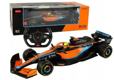 Auto R/C Wyścigowe McLaren F1 1:12 Pomarańczowe MCLaren MCL36 Lando Norris