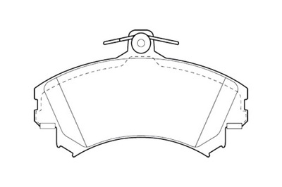 VALEO КОЛОДКИ ГАЛЬМІВНІ VOLVO S40 V40 97-03