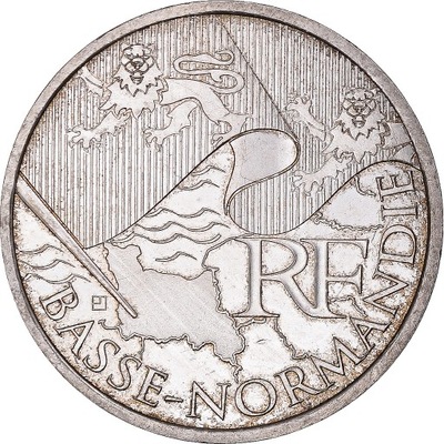 Francja, 10 Euro, 2010, Basse-Normandie, AU(50-53)