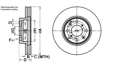 Тормозные диски тормозные 2szt. opel agila suzuki splash sw фото №1