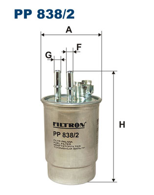 Filtr paliwa FILTRON PP838/2 WK8537