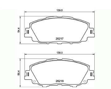 Гальмівні колодки гальмівний. toyota yaris cross 20- фото №1