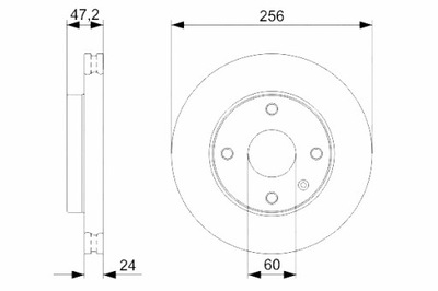 BOSCH DISKAI STABDŽIŲ 2SZT. 0986479328 CHEVROLET LACETTI 1.4 16V 