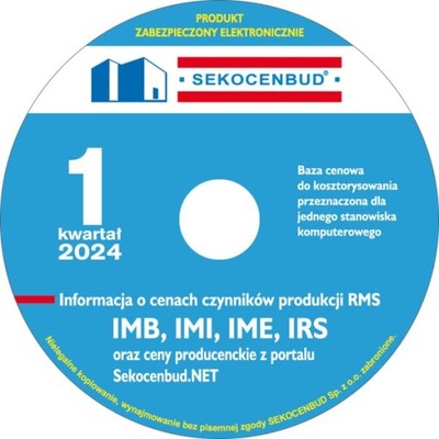 SEKOCENBUD RMS MAX (IMB IRS IMI IME) CD 1 kw. 2024