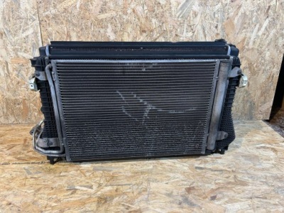 Vw polo v 6r 2013 радіатор вентилятор комплект 1.6 tdi фото №1