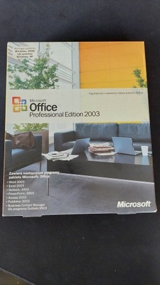 Microsoft Office Professional 2003 1 PC / licencja wieczysta BOX